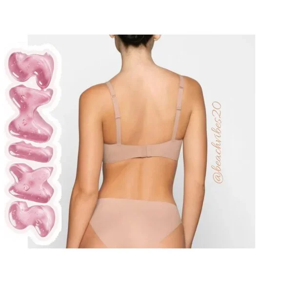 SKIMS Naked Plunge Bralette M-DD Clay NWT - Picture 3 of 6